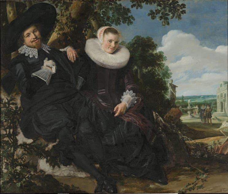 Frans Hals. Portrait of a Married Couple, Likely Isaac Abrahamsz Massa and Beatrix van der Laen, 1622. 