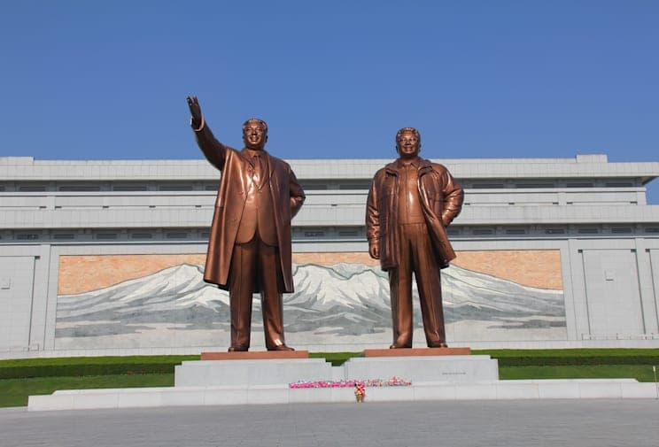 Statue Kim Il Sungs in Pjöngjang