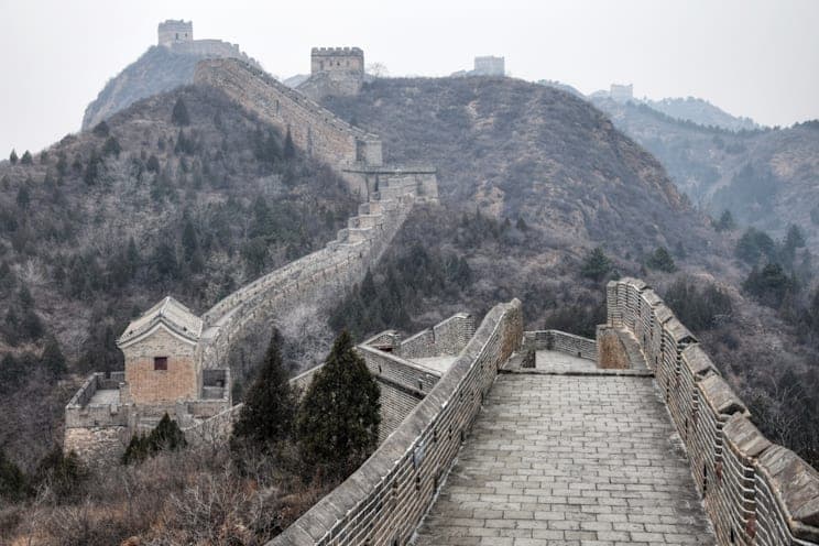 Chinesische Mauer in Jinshanlin