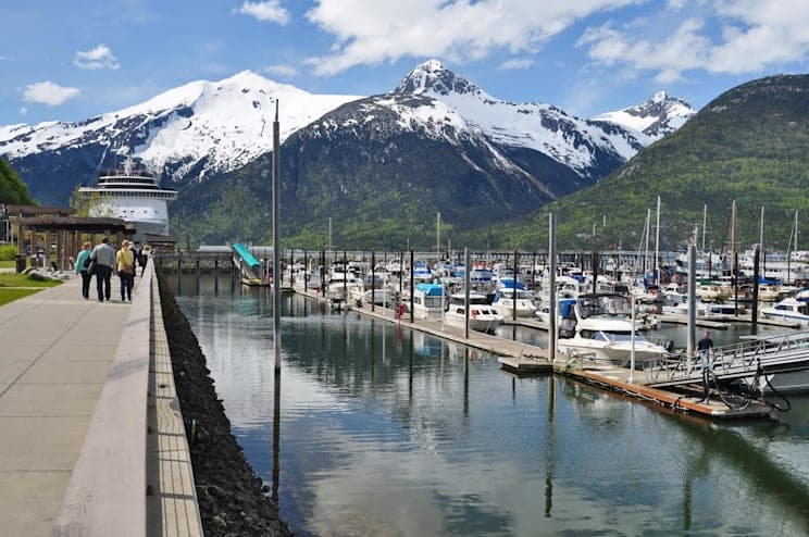 Skagway. Hafen