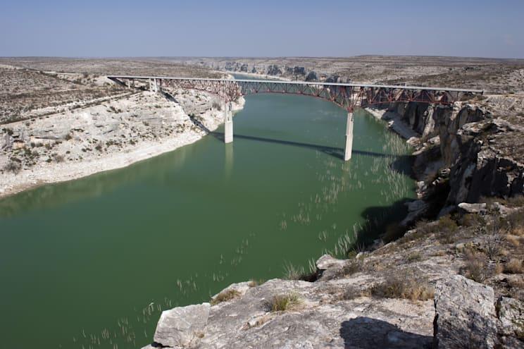Pecos River: Eisenbahnbrücke