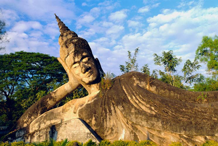 Laos: Liegender Buddha